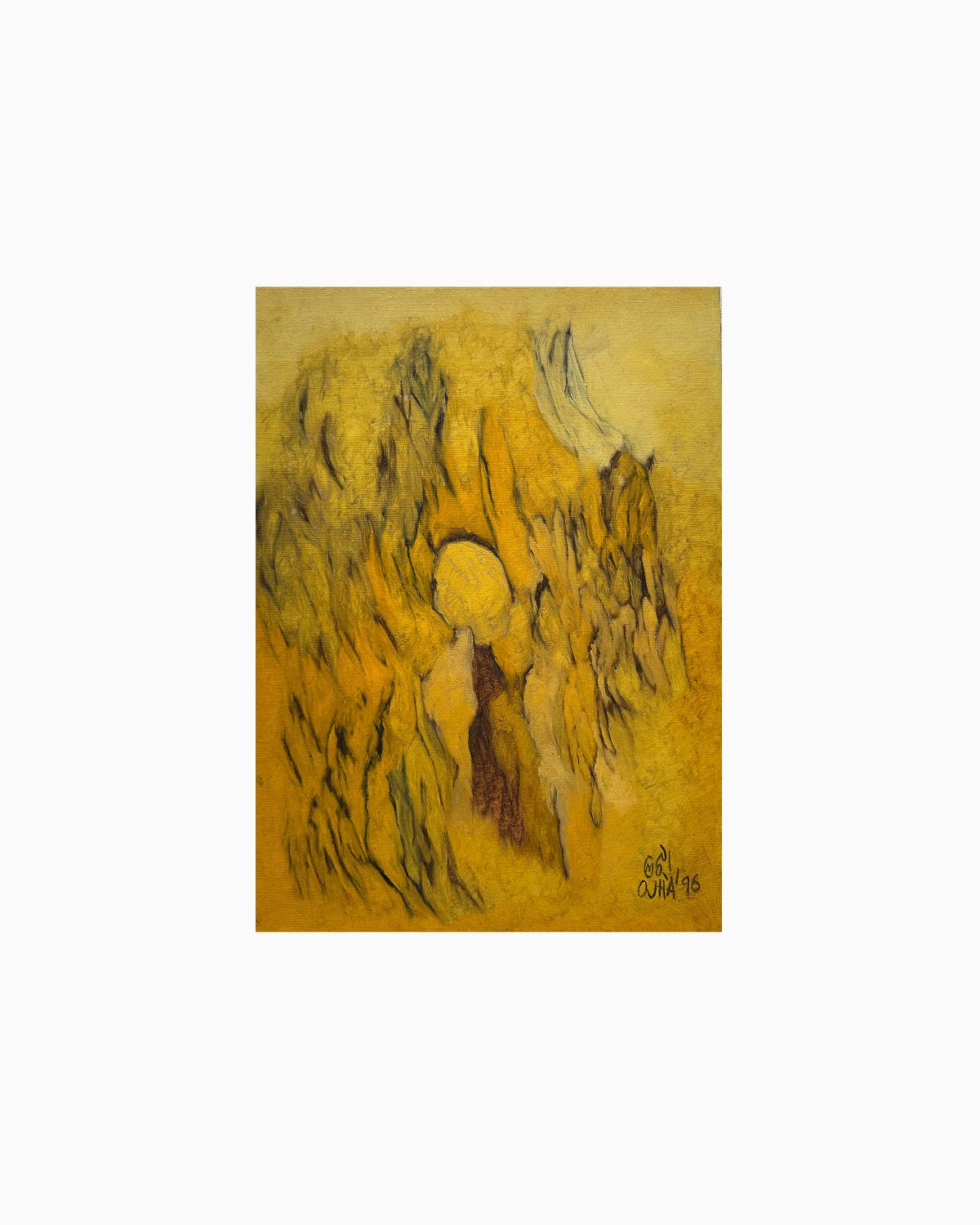 Falling Through Yellow | Original Artwork