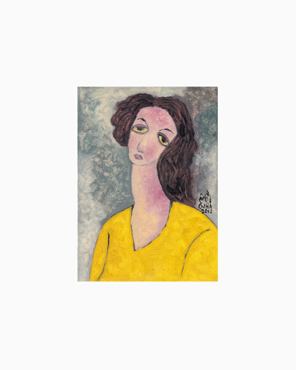 Yellow Blouse Portrait | Original Artwork