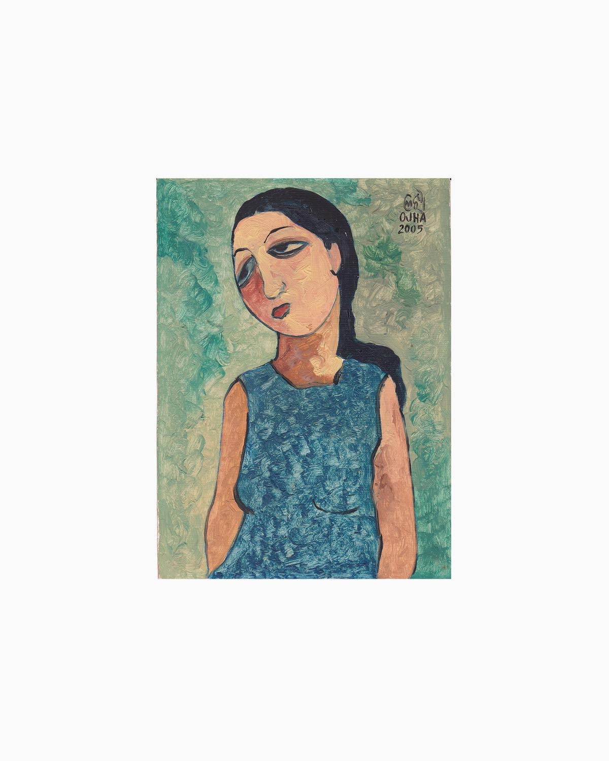 Blue Dress Figure | Original Artwork