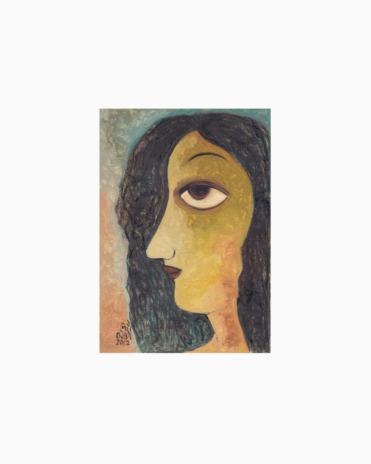 Half Veiled Profile | Original Artwork