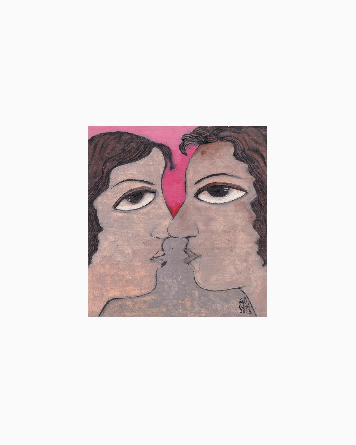 Two Faces Meeting | Original Artwork