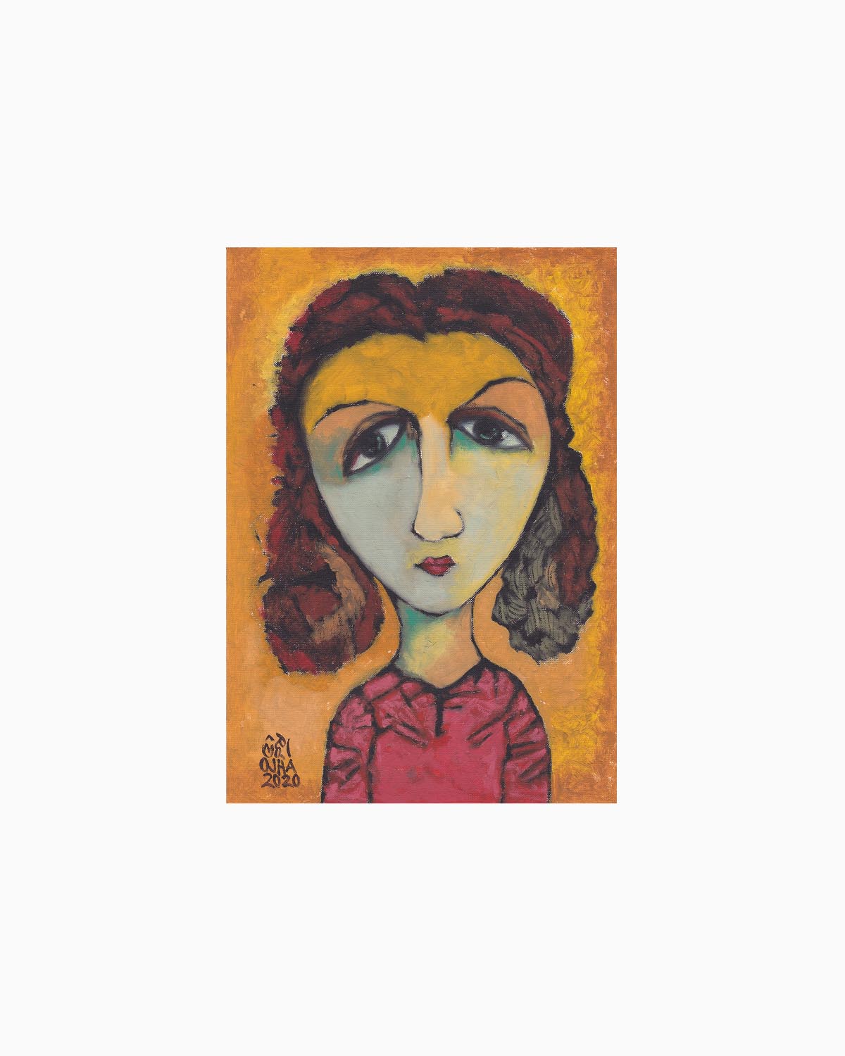 Golden Ground Girl | Original Artwork