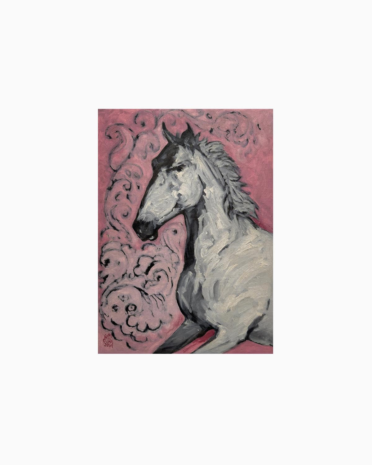White Horse Profile | Original Artwork