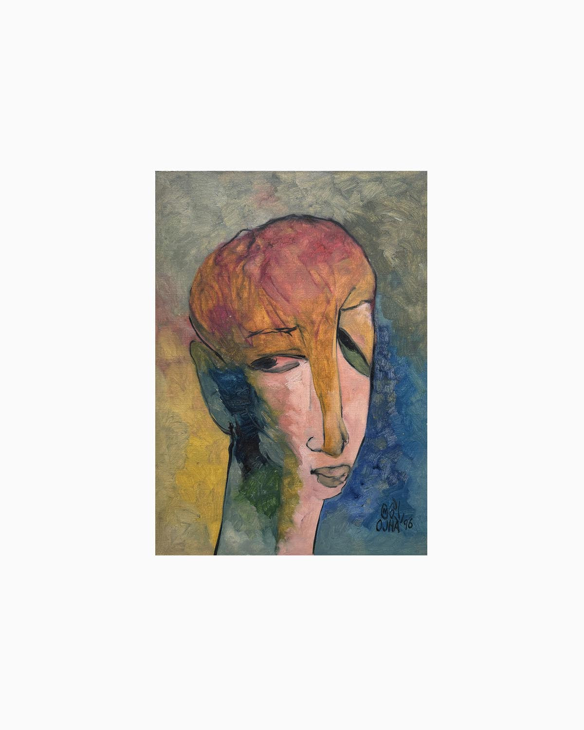 Shadowed Face Study | Original Artwork