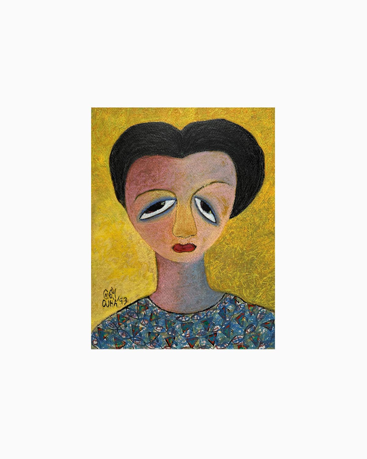 Golden Ground Portrait | Original Artwork